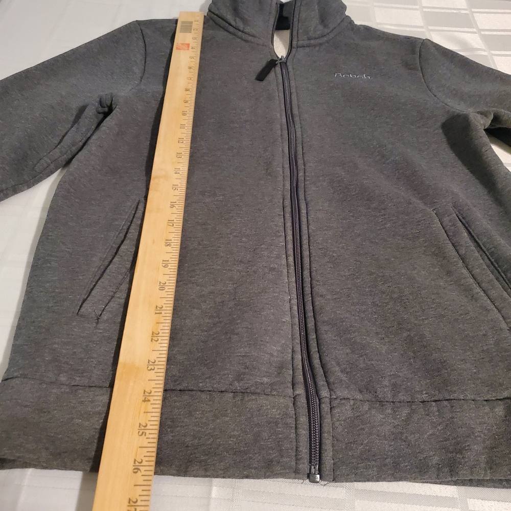 (3/$20) Bench Men's Grey Fleece Zip-Up Sweater Size S - Picture 11 of 13